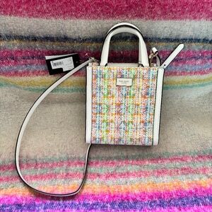 Kate Spade Manhattan Mini Tote Multi Colored Tweed